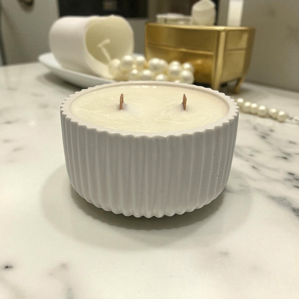 Scandinavian-Style Handmade Candle Bowl - 270g